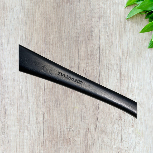 Versace Black Rectangular Half Rim Eyeglasses Frames Only 1261 Italy Box Case - Picture 6 of 9